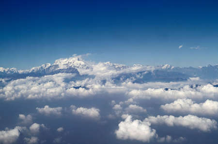 Mountains over the cloudsの写真素材