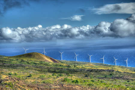 Windfarm Mauiの写真素材