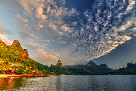 Pao Pao Bay Mooreaの写真素材