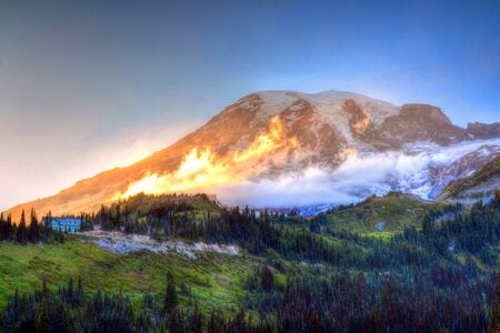 Mount Rainierの写真素材