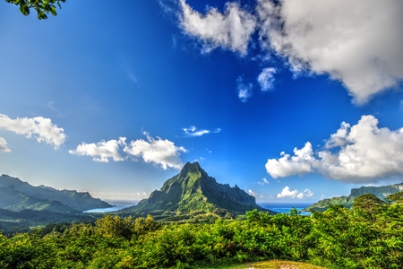 Belvedere Lookout, Mooreaの写真素材
