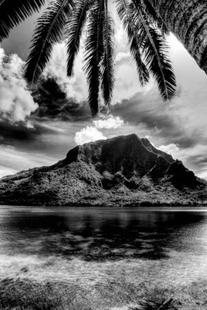 Lagoon, Opunohu Bayの写真素材