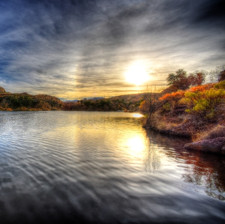 Lake Arivaca Azの写真素材