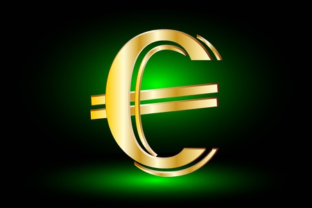 euro symbol on green background,euro symbol ,のイラスト素材