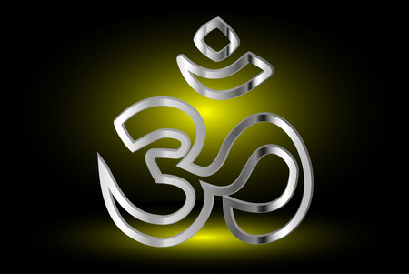 symbol of Hinduism , Om symbol of Hinduism ,のイラスト素材
