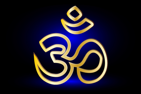 symbol of Hinduism , Om symbol of Hinduism ,のイラスト素材