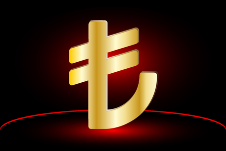 Turkish lira symbol ,Turkish lira icon,のイラスト素材