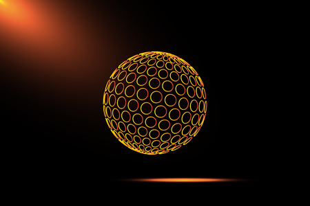 logo sphere, Abstract vector logo ball,Logo for Business,のイラスト素材