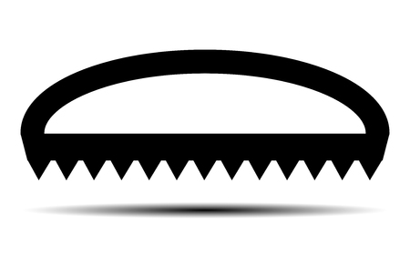 Hand saw vector iconのイラスト素材