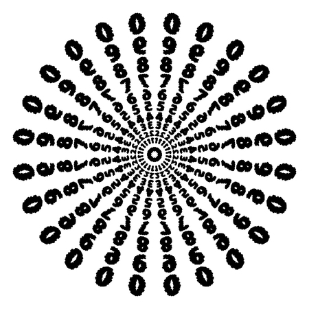 Flower mandala vintage decorative elements illustration.のイラスト素材