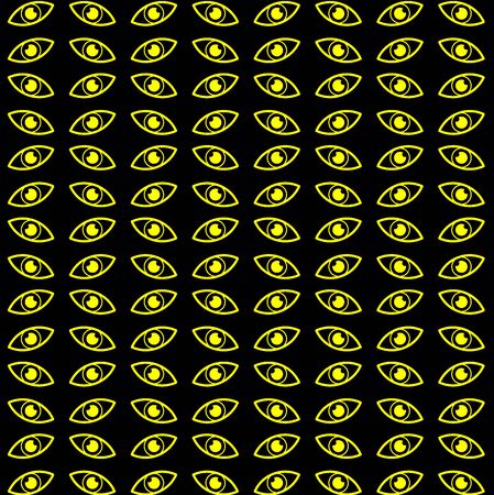 Eyes pattern.のイラスト素材