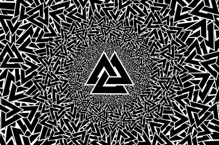 Valknut pattern.のイラスト素材