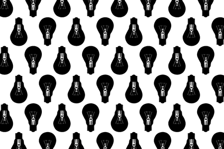 bulb on whiteのイラスト素材