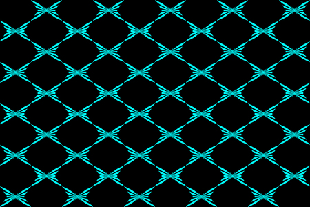 Abstract blue butterfly on black background - vector patternのイラスト素材