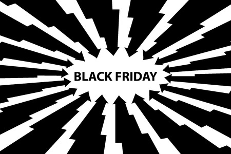 Black friday sale background, Abstract lightning vector - black friday - backgroundのイラスト素材