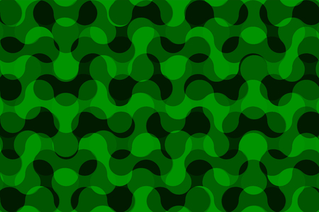 Camouflage vector pattern - green waves, Camo background,のイラスト素材