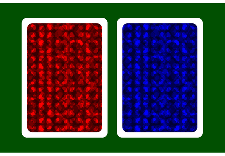 Playing Card Back Designs - hearts pattern, vector set,のイラスト素材