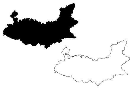 Elazig (Provinces of the Republic of Turkey) map vector illustration, scribble sketch Elazig ili mapのイラスト素材