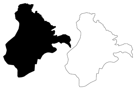 Ardahan (Provinces of the Republic of Turkey) map vector illustration, scribble sketch Ardahan ili mapのイラスト素材