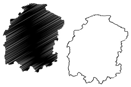 Kahramanmaras (Provinces of the Republic of Turkey) map vector illustration, scribble sketch KahramanmaraÅ ili mapのイラスト素材