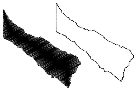 Formosa (Region of Argentina, Argentine Republic, Provinces of Argentina) map vector illustration, scribble sketch Formosa Province mapのイラスト素材