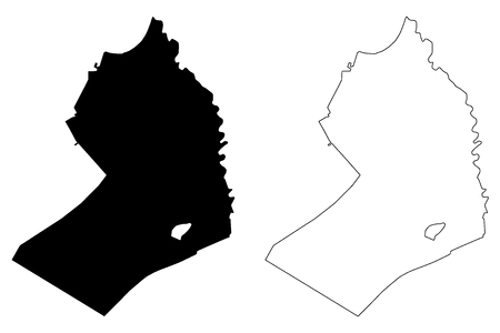 Beheira Governorate (Governorates of Egypt, Arab Republic of Egypt) map vector illustration, scribble sketch Beheira mapのイラスト素材