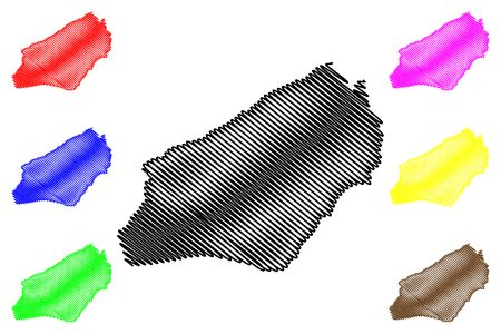 Zonguldak (Provinces of the Republic of Turkey) map vector illustration, scribble sketch Zonguldak ili mapのイラスト素材