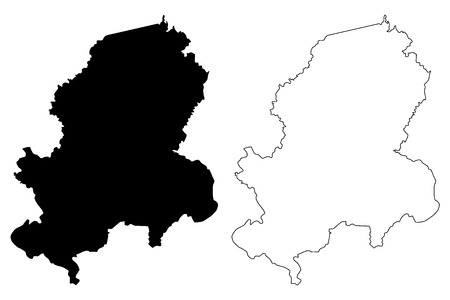 Dong Nai Province (Socialist Republic of Vietnam, Subdivisions of Vietnam) map vector illustration, scribble sketch Tinh Dong Nai mapのイラスト素材