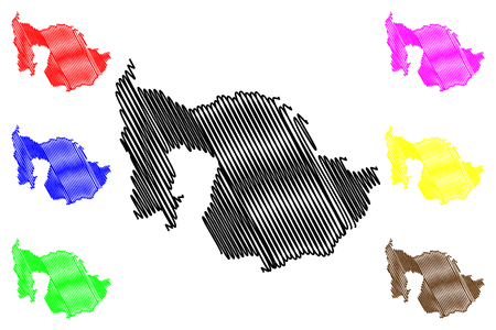 Zug (Cantons of Switzerland, Swiss cantons, Swiss Confederation) map vector illustration, scribble sketch Canton of Zug mapのイラスト素材