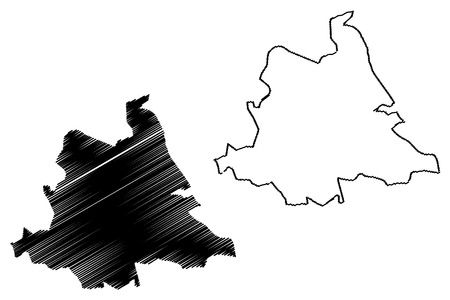 Tshuapa Province (Democratic Republic of the Congo, DR Congo, DRC, Congo-Kinshasa) map vector illustration, scribble sketch Tshuapa mapのイラスト素材