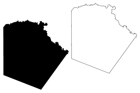 Bexar County, Texas (Counties in Texas, United States of America,USA, U.S., US) map vector illustration, scribble sketch Bexar mapのイラスト素材