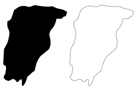 Chimaltenango Department (Republic of Guatemala, Departments of Guatemala) map vector illustration, scribble sketch Chimaltenango mapのイラスト素材