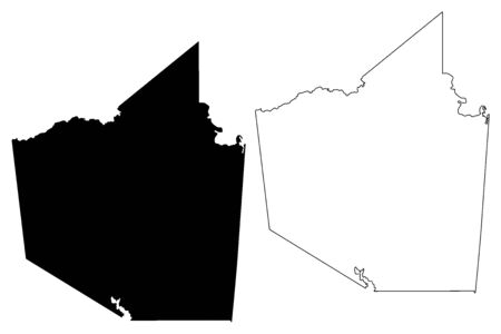 Walker County, Texas (Counties in Texas, United States of America,USA, U.S., US) map vector illustration, scribble sketch Walker mapのイラスト素材
