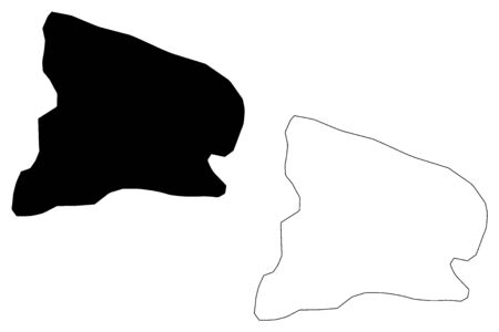 Valverde Province (Dominican Republic, Hispaniola, Provinces of the Dominican Republic) map vector illustration, scribble sketch Valverde mapのイラスト素材