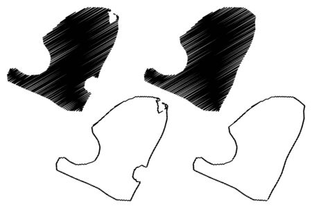 Masaya Department (Republic of Nicaragua, Departments of Nicaragua) map vector illustration, scribble sketch La Cuna Del Folklore (NI-MS) mapのイラスト素材