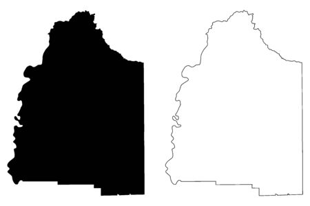 Gilchrist County, Florida (U.S. county, United States of America,USA, U.S., US) map vector illustration, scribble sketch Gilchrist mapのイラスト素材