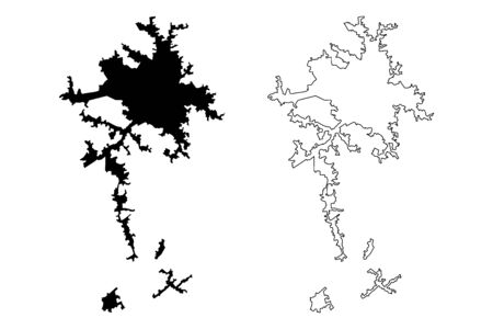 Arezzo City (Italian Republic, Italy, Tuscany) map vector illustration, scribble sketch City of Arezzo mapのイラスト素材