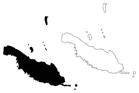Makira-Ulawa Province (Provinces of Solomon Islands, Solomon Islands, island) map vector illustration, scribble sketch Makira Ulawa (San Cristobal) mapのイラスト素材
