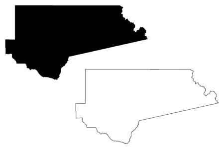 Clearwater County, Idaho (U.S. county, United States of America, USA, U.S., US) map vector illustration, scribble sketch Clearwater mapのイラスト素材