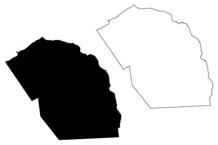 Mosteiros municipality (Republic of Cabo Verde, concelhos, Cape Verde, Fogo island, archipelago) map vector illustration, scribble sketch Mosteiros mapのイラスト素材