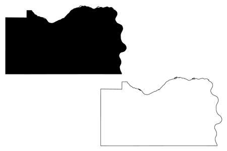 Cass County, Nebraska (US county, United States of America, USA, US, US) map vector illustration, scribble sketch Cass mapのイラスト素材