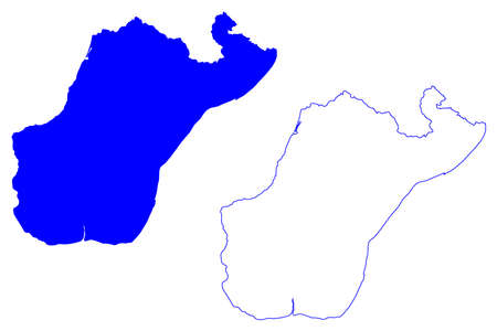 Reggio Calabria province (Italy, Italian Republic, Calabria region) map vector illustration, scribble sketch Province of Reggio Calabria mapのイラスト素材