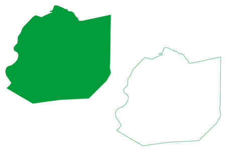 Minador do Negrao municipality (Alagoas state, Municipalities of Brazil, Federative Republic of Brazil) map vector illustration, scribble sketch Minador do Negrao mapのイラスト素材