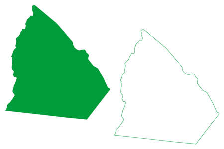 Ouro Branco municipality (Alagoas state, Municipalities of Brazil, Federative Republic of Brazil) map vector illustration, scribble sketch Ouro Branco mapのイラスト素材