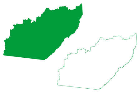 Ipixuna municipality (Amazonas state, Municipalities of Brazil, Federative Republic of Brazil) map vector illustration, scribble sketch Ipixuna mapのイラスト素材