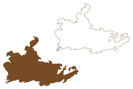Engeloya island (Kingdom of Norway) map vector illustration, scribble sketch Engeloya mapのイラスト素材