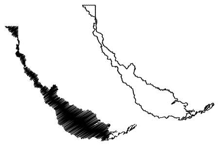 Nhamunda municipality (Amazonas state, Municipalities of Brazil, Federative Republic of Brazil) map vector illustration, scribble sketch Nhamunda mapのイラスト素材
