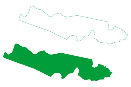 Ubaitaba municipality (Bahia state, Municipalities of Brazil, Federative Republic of Brazil) map vector illustration, scribble sketch Ubaitaba mapのイラスト素材