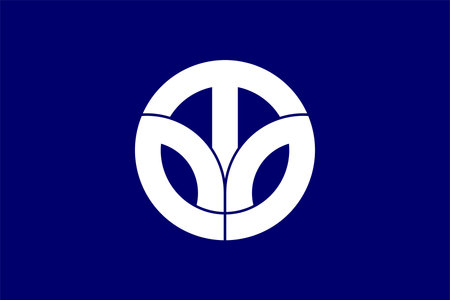 Flag of Fukui Prefecture (Japan) - vector, Fountain of Fortuneのイラスト素材