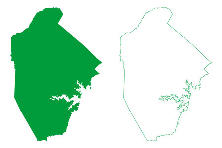 Jaguaretama municipality (CearÃ¡ state, Municipalities of Brazil, Federative Republic of Brazil) map vector illustration, scribble sketch Jaguaretama mapのイラスト素材